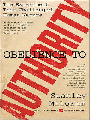 cover image of Obedience to Authority